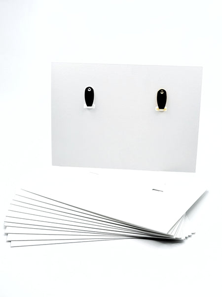 3x5 High Earring Card - White