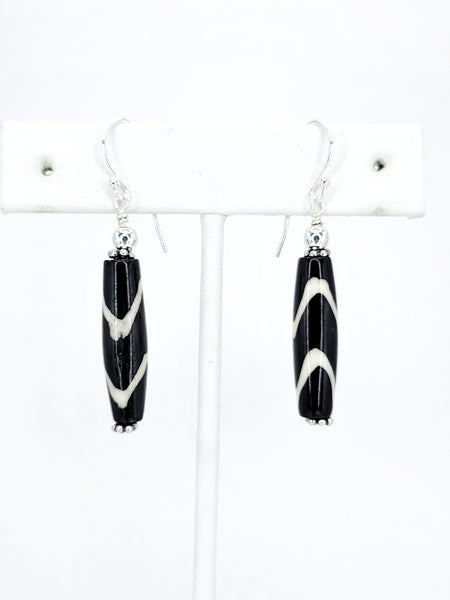Md. Stained Chevron Earrings