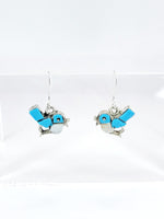 Blue Bird Earrings