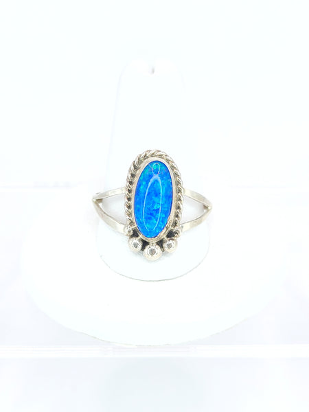 Blue Opal Ring