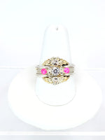 Pink Opal Wedding Ring