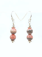 Rhodochrosite Stack Earrings