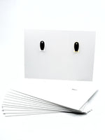 3x5 High Earring Card - White