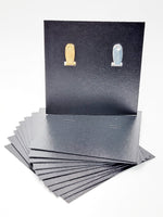 3x3 High Earring Card - Black