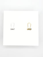 3x3 High Earring Card - White