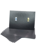 3x5 Mid Earring Card - Black