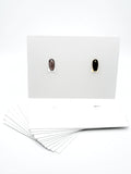 3x5 Mid Earring Card - White