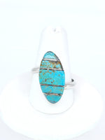 Turquoise Almond Ring