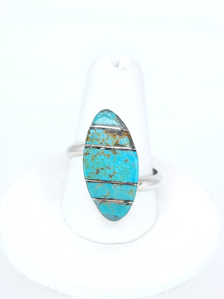 Turquoise Almond Ring