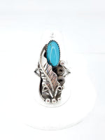 Turquoise Leaf Ring