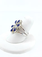 Lapis Petal Ring