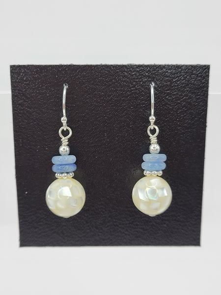 Blue Adventurine Mosaic Earrings