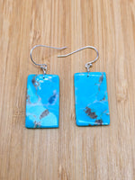Turquoise Slab Earrings