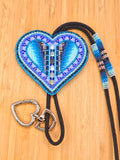 Blue Heart Lanyard