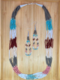 Gray Multi-Strand Necklace Set
