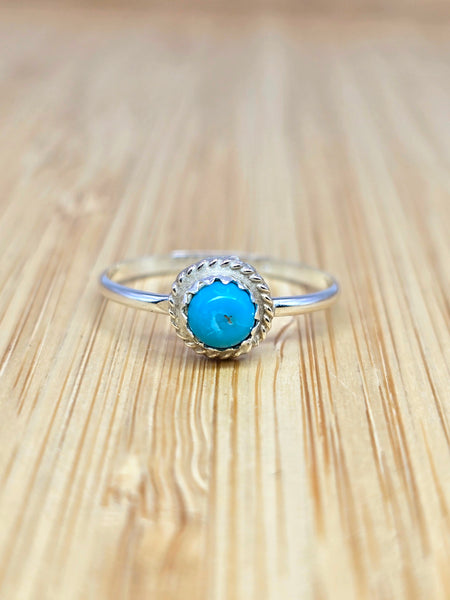 Turquoise Halo Ring
