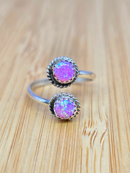 Pink Opal Duo Ring