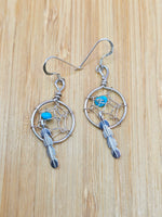 Turquoise Dreamcatcher Earrings