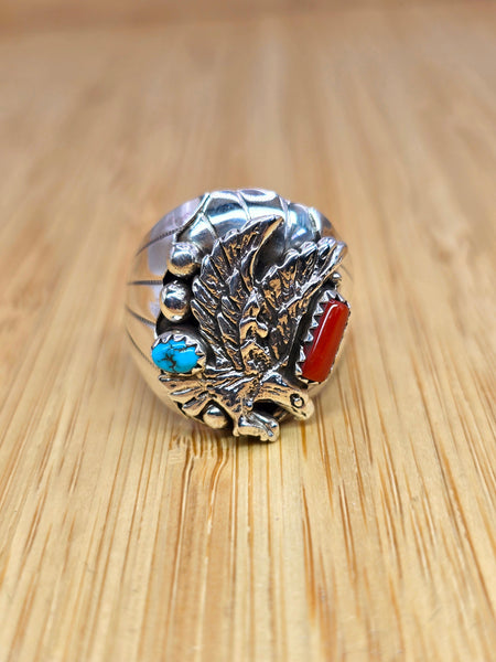Turquoise Eagle Ring