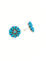 Turquoise Cluster Bubble Earrings