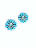 Turquoise Cluster Bubble Earrings