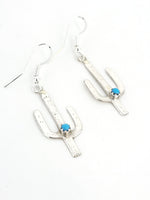 Turquoise Cactus Earrings