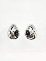 SS Onyx Kokopelli Earrings