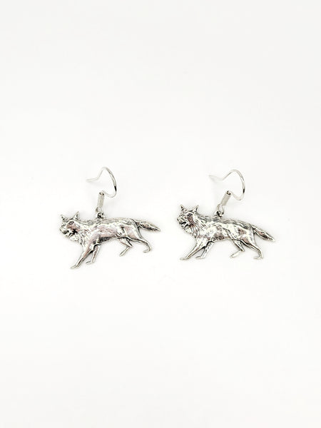 SS Wolf Earrings