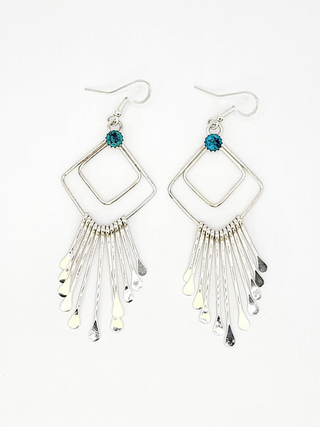 Lg. Double Feathered Earrings