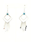 Lg. Double Feathered Earrings