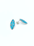 Turquoise Point Inlay Earrings