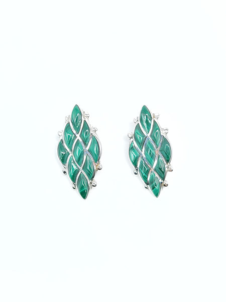 Malachite Clip-On Earrings