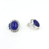 Lapis Wreath Studs