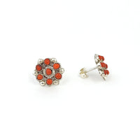 Coral Mini Cluster Studs