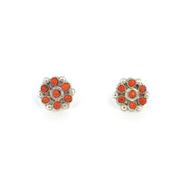 Coral Mini Cluster Studs