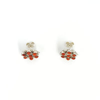 Coral Mini Cluster Studs